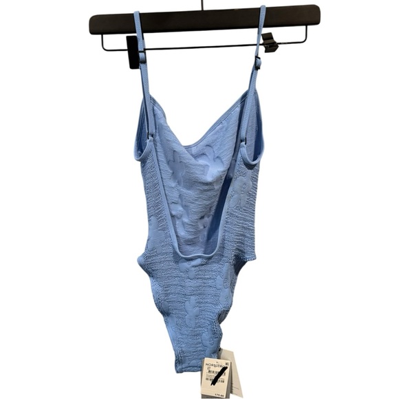 Bond-Eye Low Palace One Piece One Size Cornflower Blue Floral Swimsuit - Picture 6 of 10